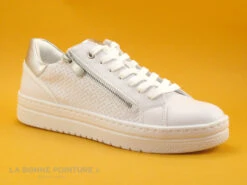 Marco Tozzi 2-23718-20 White Comb - Basket Blanche Mode Femme -Célèbre Chaussures Magasin cd24607c73b9e66c561f35ea11d5d5ef a226901 179370