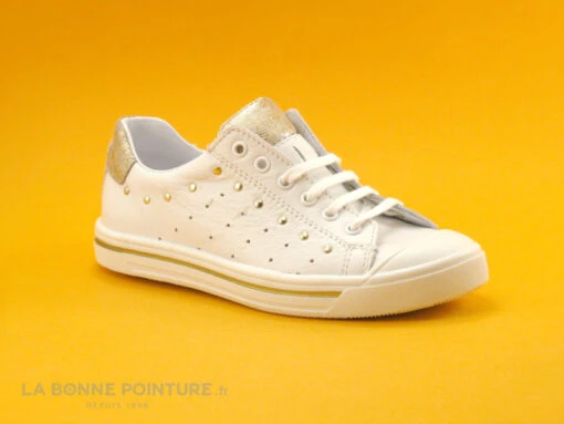 Bopy SAVA Blanc - Or Metal - Basket Mode Fille