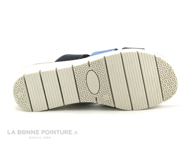 Jordana 35 Fantasia - Bleu Marine - Blanc - Bleu Clair - Mule Compensee 7 Jordana 35 Fantasia - Bleu Marine - Blanc - Bleu Clair - Mule Compensee – Image 7