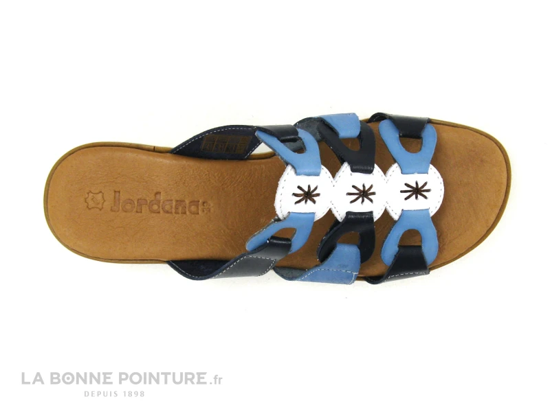 Jordana 35 Fantasia - Bleu Marine - Blanc - Bleu Clair - Mule Compensee 6 Jordana 35 Fantasia - Bleu Marine - Blanc - Bleu Clair - Mule Compensee – Image 6
