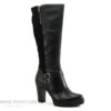 Shoelab 3313 Rosalia - Botte Noire Talon Haut