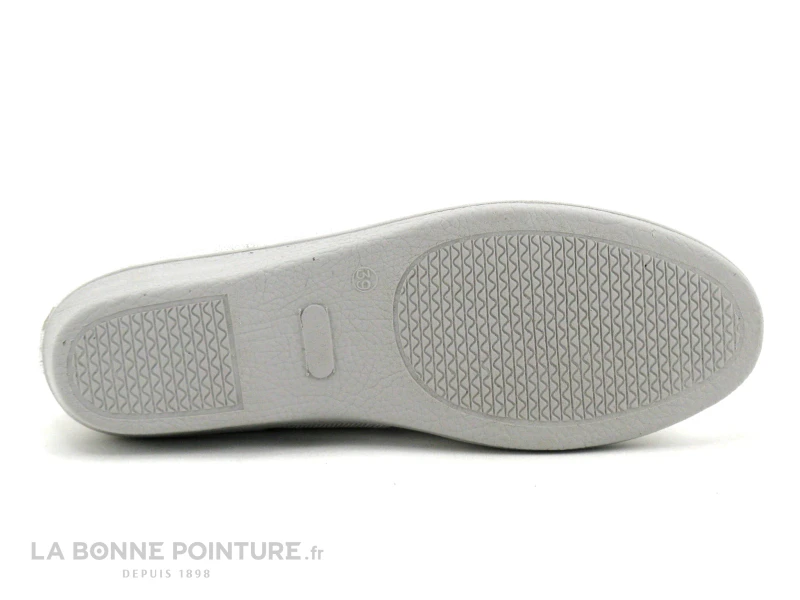Soca 0694 Argent - Chaussure Compensee Femme Toile Argentee 4 Soca 0694 Argent - Chaussure Compensee Femme Toile Argentee – Image 4