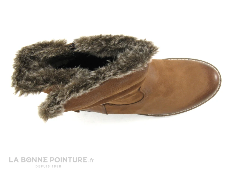 Com Un Point COTIS Camel - Bottine Cuir Marron Fourree 6 Com Un Point COTIS Camel - Bottine Cuir Marron Fourree – Image 6