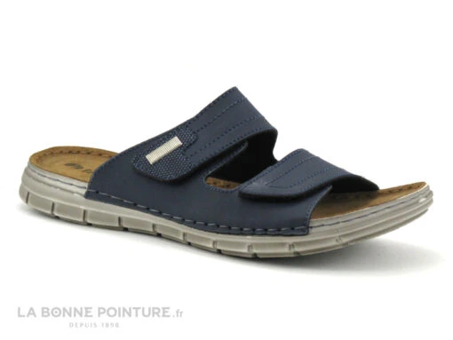 Inblu DT31RY01 Bleu Marine - Brides Velcro - Mule Homme