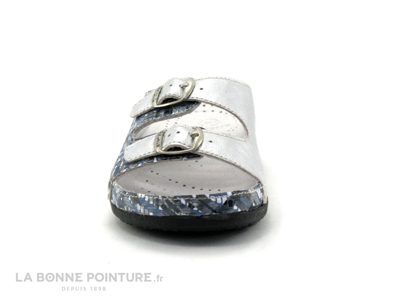 Pedi Girl WELL Bic DB - Argent Bleu - Mule Reglable Femme 2 Pedi Girl WELL Bic DB - Argent Bleu - Mule Reglable Femme – Image 2