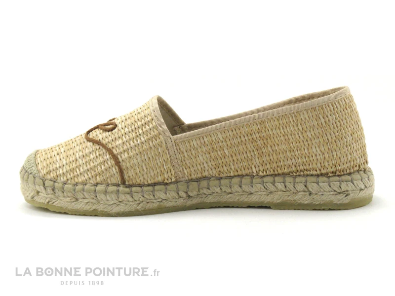 Fabiolas 101105 - Beige Paille Tressee - Espadrille Femme 3 Fabiolas 101105 - Beige Paille Tressee - Espadrille Femme – Image 3