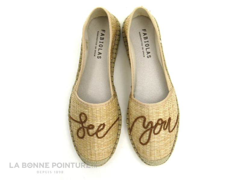 Fabiolas 101105 - Beige Paille Tressee - Espadrille Femme 4 Fabiolas 101105 - Beige Paille Tressee - Espadrille Femme – Image 4