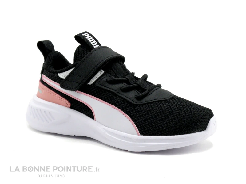 Puma SCORCH RUNNER Black Peony - Basket Fille Noire Et Rose 1 Puma SCORCH RUNNER Black Peony - Basket Fille Noire Et Rose
