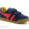 Gola HARRIER STRAP Navy Red Sun - Basket Bleu Marine - 2 Velcros