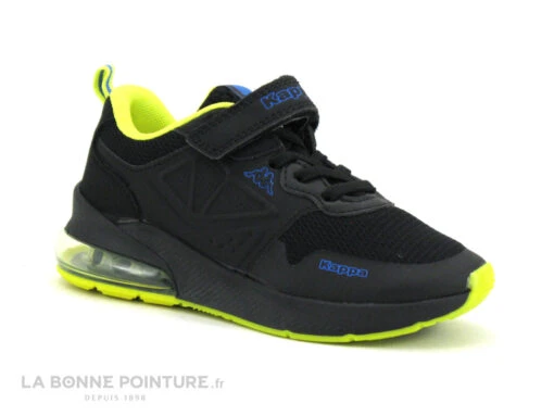 Kappa SPLINTER EV 33152ZW A5C Noir Jaune - Basket Mode GARCON