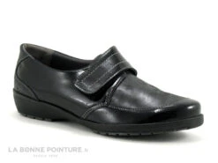 Nouveaux produits 23 Suave LONDON 8010T - Noir - Noir Verni - Chaussure Femme Avec Velcro
