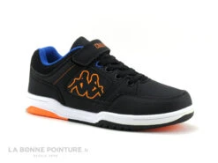 Kappa KASH Low Black Orange - Basket Montant GARCON