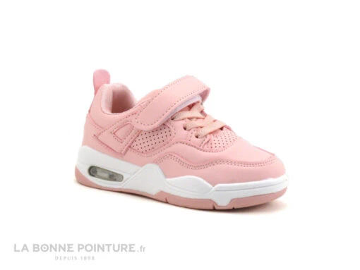 DT New York B583780 Pink - Basket Fille Rose - élastique Et Scratch