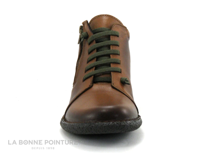 Brans 13580 Marron - Elastique Kaki - Boots Femme 2 Brans 13580 Marron - Elastique Kaki - Boots Femme – Image 2