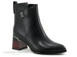 Metamorf Ose MACADAMIA Noir - Bottine Femme Bout Pointu