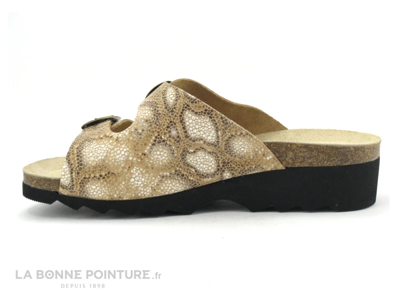 Artika Soft GADIN Crotalia - Mule Confort Beige Reptile 3 Artika Soft GADIN Crotalia - Mule Confort Beige Reptile – Image 3