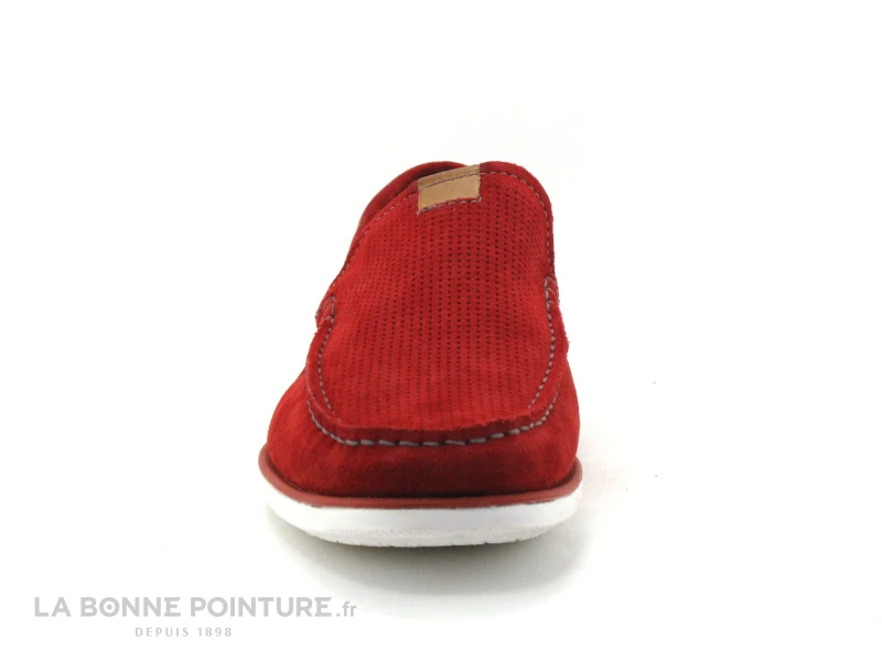 Point D Orgues POMOU Rouge - Mocassin Souple Homme 2 Point D Orgues POMOU Rouge - Mocassin Souple Homme – Image 2