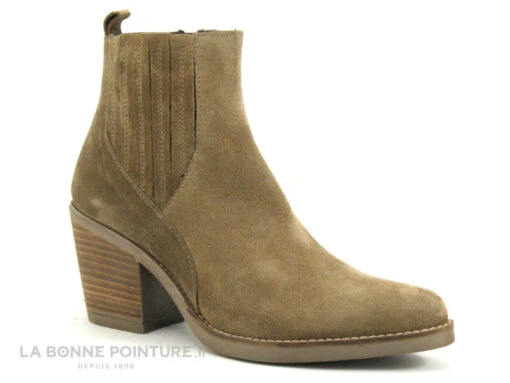 Patricia Miller 5142 Sade Taupe - Bottine Western Femme