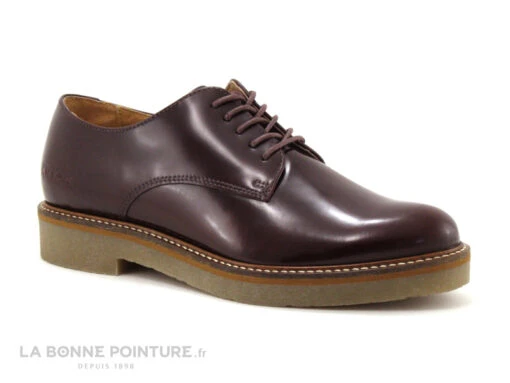 Kickers OXFORK Bordeaux Derbies Femme Lacets