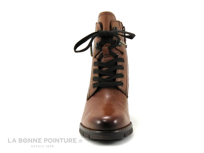 Tamaris 1-25103-27 Cognac Leather - Bottine Marron Talon Epais 2 Tamaris 1-25103-27 Cognac Leather - Bottine Marron Talon Epais – Image 2