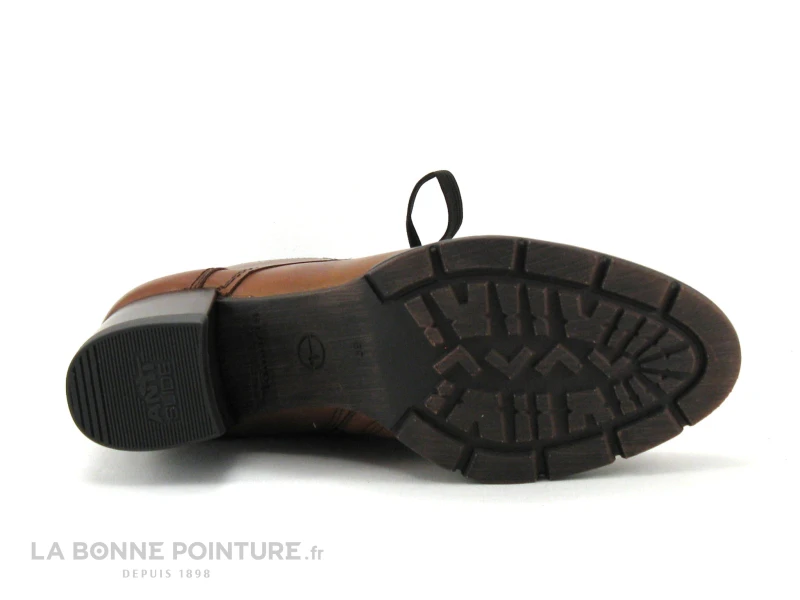 Tamaris 1-25103-27 Cognac Leather - Bottine Marron Talon Epais 7 Tamaris 1-25103-27 Cognac Leather - Bottine Marron Talon Epais – Image 7