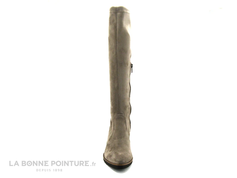 Dorking D7890 THAIS - Stretch Taupe - Botte Femme Talon Haut 2 Dorking D7890 THAIS - Stretch Taupe - Botte Femme Talon Haut – Image 2
