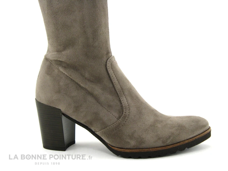 Dorking D7890 THAIS - Stretch Taupe - Botte Femme Talon Haut 6 Dorking D7890 THAIS - Stretch Taupe - Botte Femme Talon Haut – Image 6