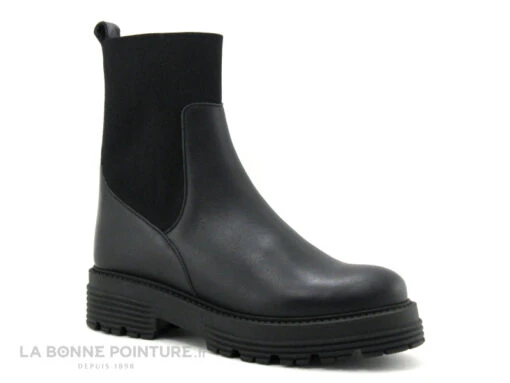 We Do 99299C Cuir Sakai Noir - Bottine Femme