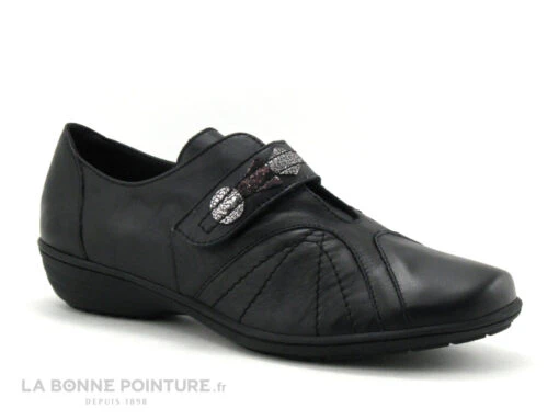 Artika EQUIN Noir - Decors Argent - Chaussure Basse Velcro