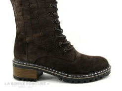 Elue Par Nous KOFOUR Marron Velours Croco - Botte Lacet Femme -Célèbre Chaussures Magasin cd24607c73b9e66c561f35ea11d5d5ef img 3640.jpg 164353