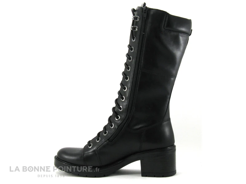 Dockers 49IB201-100100 - Noir - Botte Lacet Femme - Talon Epais 3 Dockers 49IB201-100100 - Noir - Botte Lacet Femme - Talon Epais – Image 3