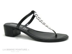 Cerutti 19262 Noir Entre-doigts Talon Carre