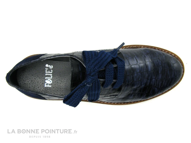 Folies COPOS Bleu Marine - Chaussure Derbi Femme 6 Folies COPOS Bleu Marine - Chaussure Derbi Femme – Image 6
