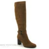 The Divine Factory QL4550 Camel - Botte Marron Talon Haut