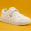 Champion REBOUND Low G PS - S32491 - Sneakers Blanches Enfant