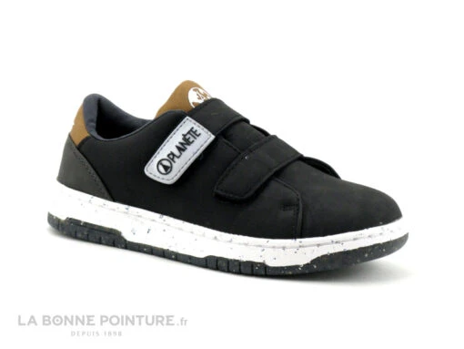 Alma Planete ZAKI Velcros - Noir - Camel - Basket Enfant