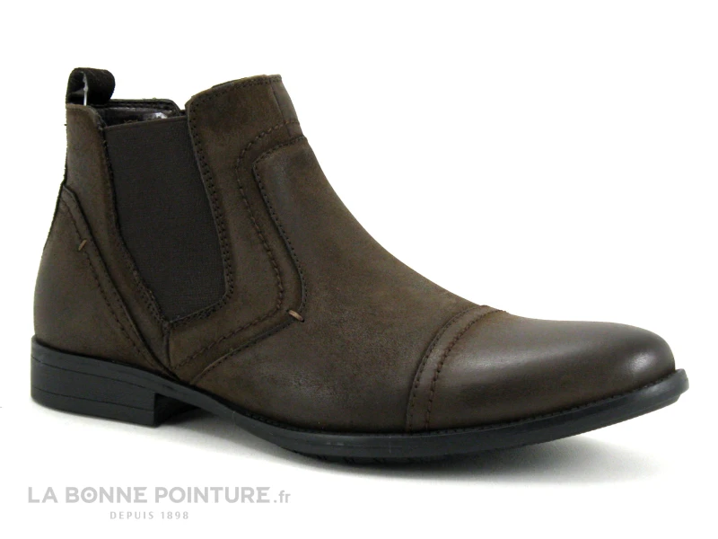 Ektic GONDOLE Chocolat - Boots Chelsea Homme Cuir Marron 1 Ektic GONDOLE Chocolat - Boots Chelsea Homme Cuir Marron