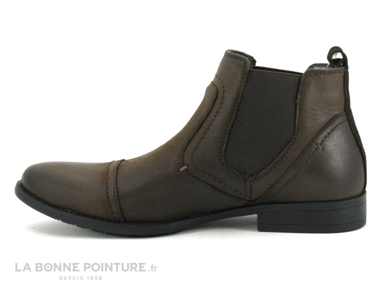 Ektic GONDOLE Chocolat - Boots Chelsea Homme Cuir Marron 3 Ektic GONDOLE Chocolat - Boots Chelsea Homme Cuir Marron – Image 3