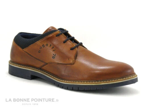 Bugatti CAJ 331837054100 Cognac - Chaussure Derbi Homme Marron