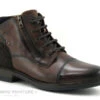Point D Orgues FAGUE Marron Fonce - Boots Homme Lacet Et 2 Zips