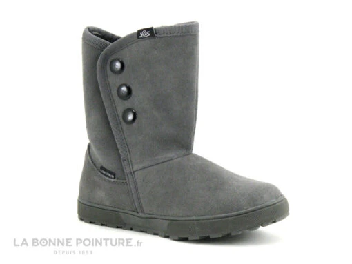 Lico Amalia 710171 Gris - Bottine Fourree - Cuir Velours Gris