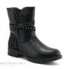 Wipop Dairy Noir-boots Fille Zippees