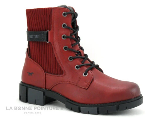 Mustang 1443 502 5 - Bottine Rouge Femme