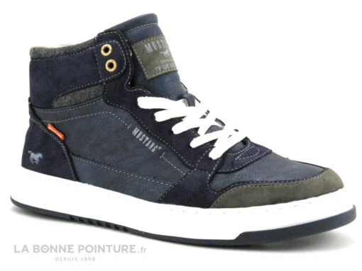 Mustang 4182 501 820 Navy - Basket Montante Homme Bleu Marine