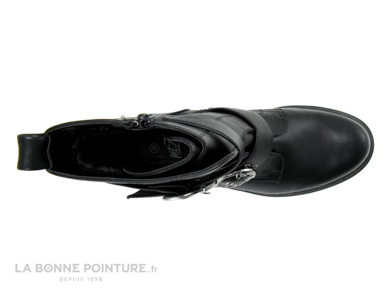 Jet 7 CONCLUS Noir - 2 Brides - Bottine Femme Semelle Crantee 4 Jet 7 CONCLUS Noir - 2 Brides - Bottine Femme Semelle Crantee – Image 4