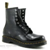 Dr. Martens Dr Martens 1460 Black Patent Croco - 26262001 - Boots Noir Verni