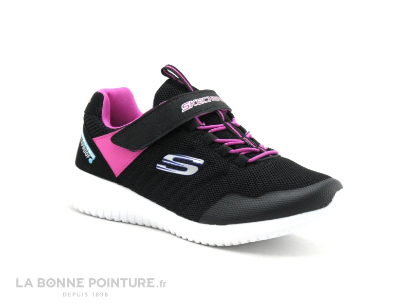 Skechers RAINY RUNNER 81533 Black Hot Pink - Basket Fille 1 Skechers RAINY RUNNER 81533 Black Hot Pink - Basket Fille