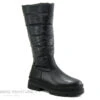 Tamaris -26629-29 Black Shiny - Botte Noire - Semelle Epaisse