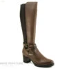 Lily Mood FRISE Marron - Botte Femme - Talon Haut Epais