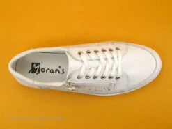 Morans KIPAR Blanc - Basket Mode Femme Cuir Blanc - Perforations -Célèbre Chaussures Magasin cd24607c73b9e66c561f35ea11d5d5ef img 5935.jpg 166685